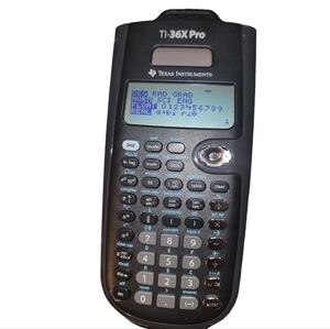 Texas Instruments TI-36X Pro Black Four Line Screen Scientific Calculator School